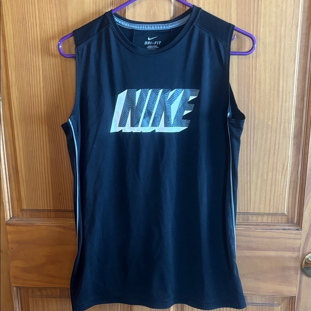 Nike Black Sleeveless Dri-Fit Shirt
